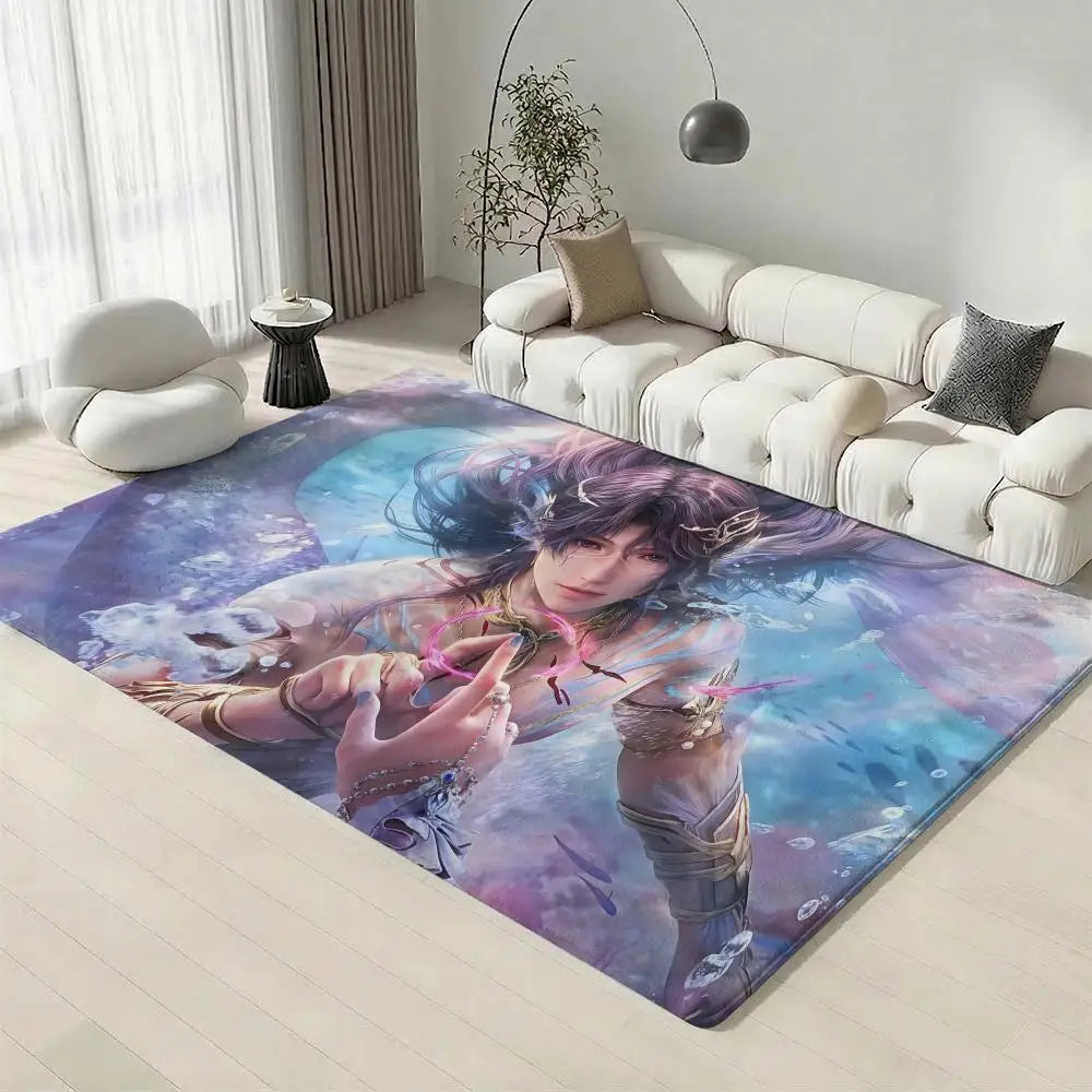 Flannel Non-Slip Plush Floor Mat – Eco-Friendly Indoor Rug