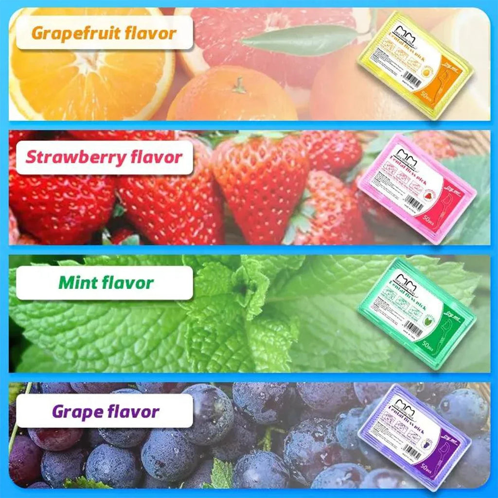 Floss Fruit Flavor Box Dazzling Colorful Ultra Fine Stick Tick Oral