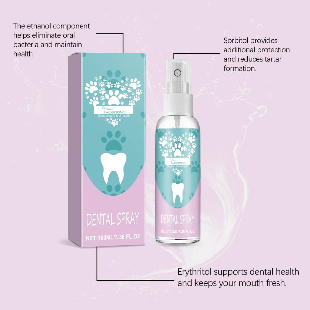 Dog Dental Spray – Tartar Removal, Fresh Breath | 100ml