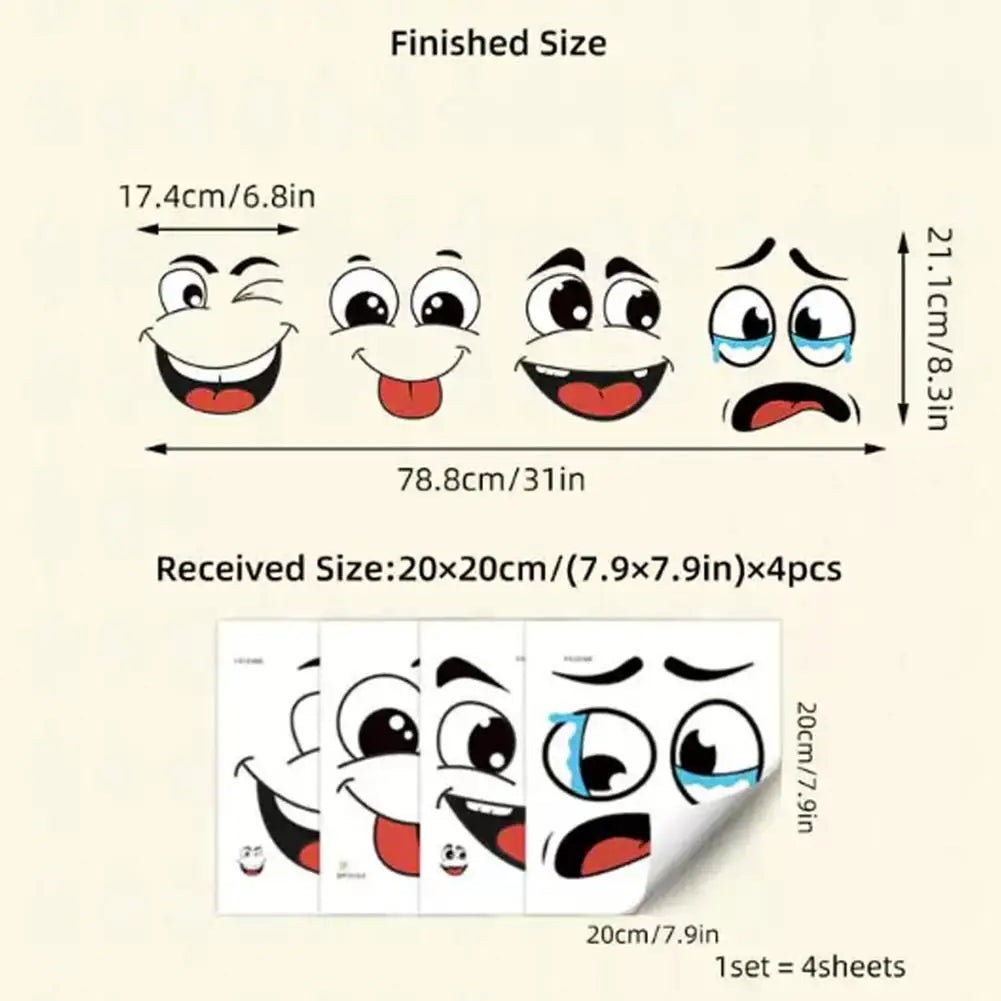 Cartoon Recycling Stickers – Waterproof PVC Trash Can Decals