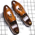 Men's Italian Style Leather Loafers – Luxury Slip-On Casual Shoes