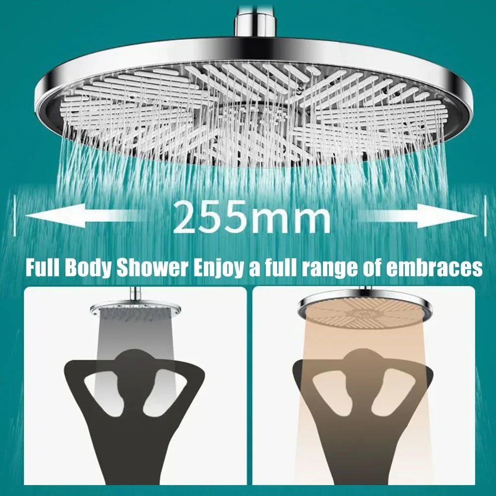 10-Inch Rainfall Shower Head – High Pressure & Water Saving