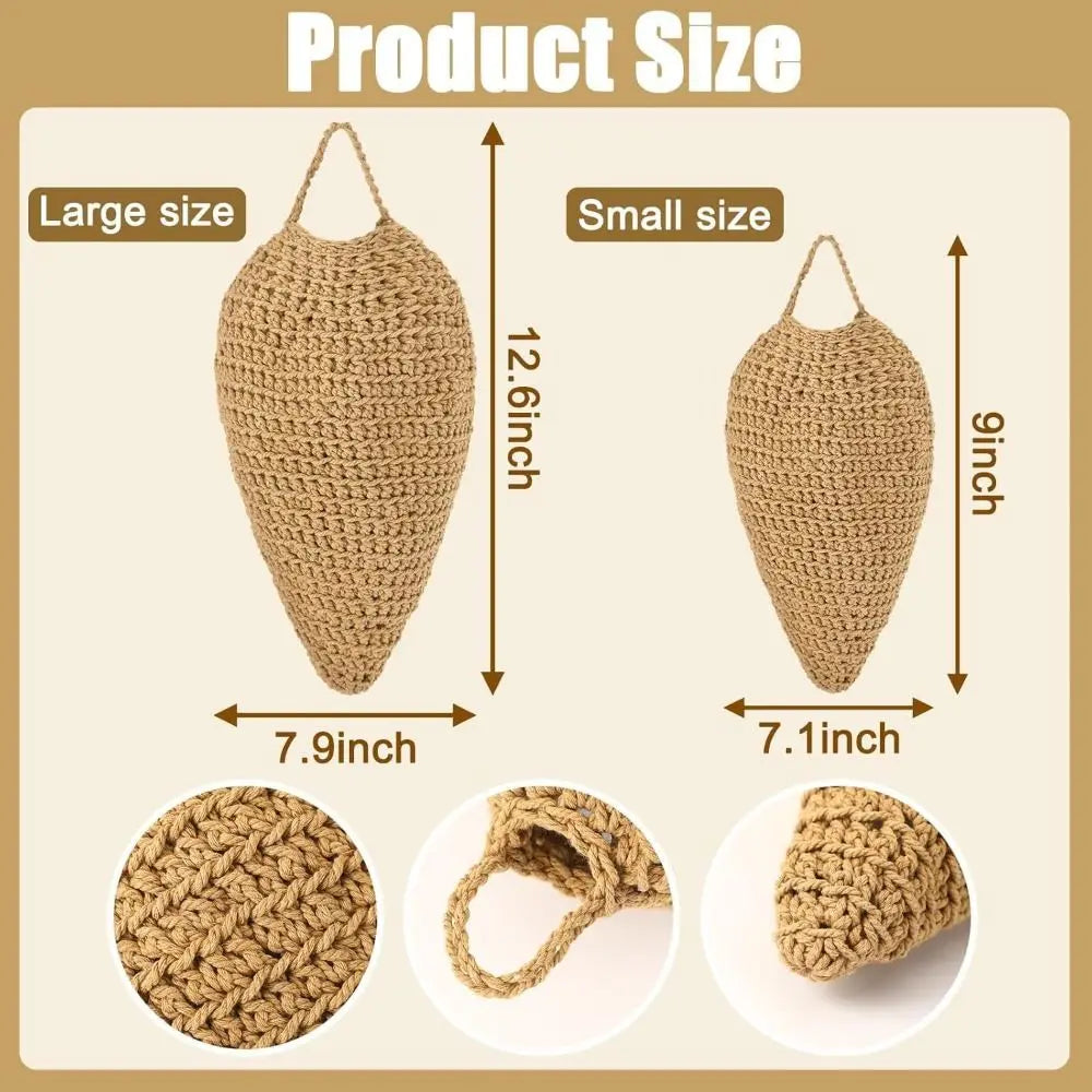 Crochet Wasp Nest Decoy | Chemical-Free Hanging Deterrent