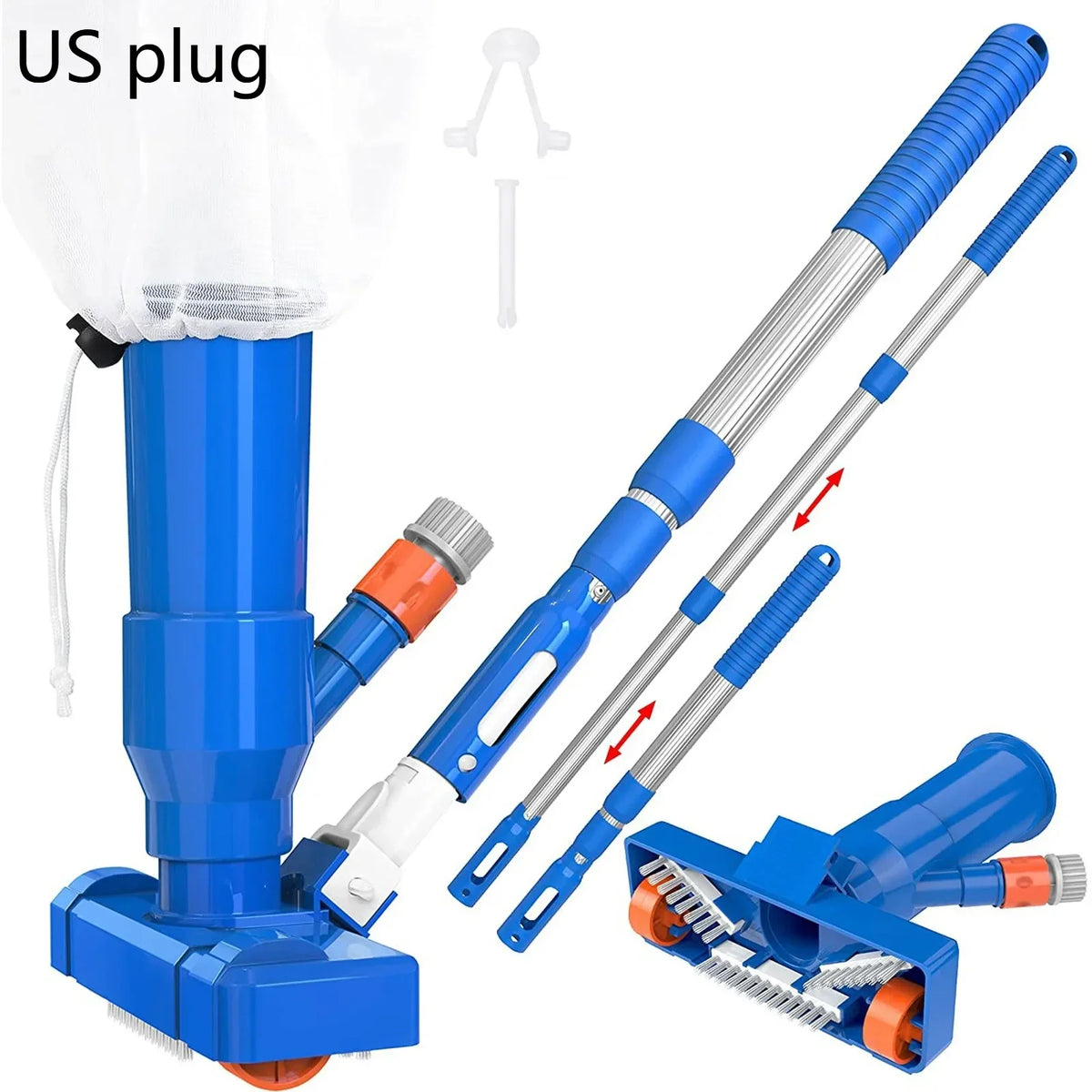Handheld Pool Vacuum with Telescopic Pole | Pools, Spas & Hot Tubs