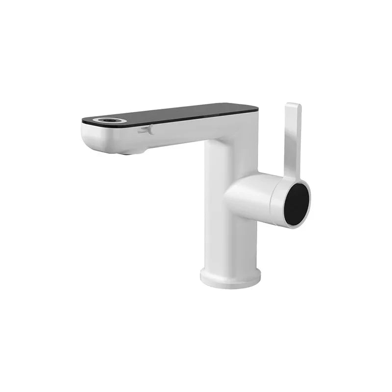 LED Digital Temperature Display Basin Faucet | Hot & Cold Mixer
