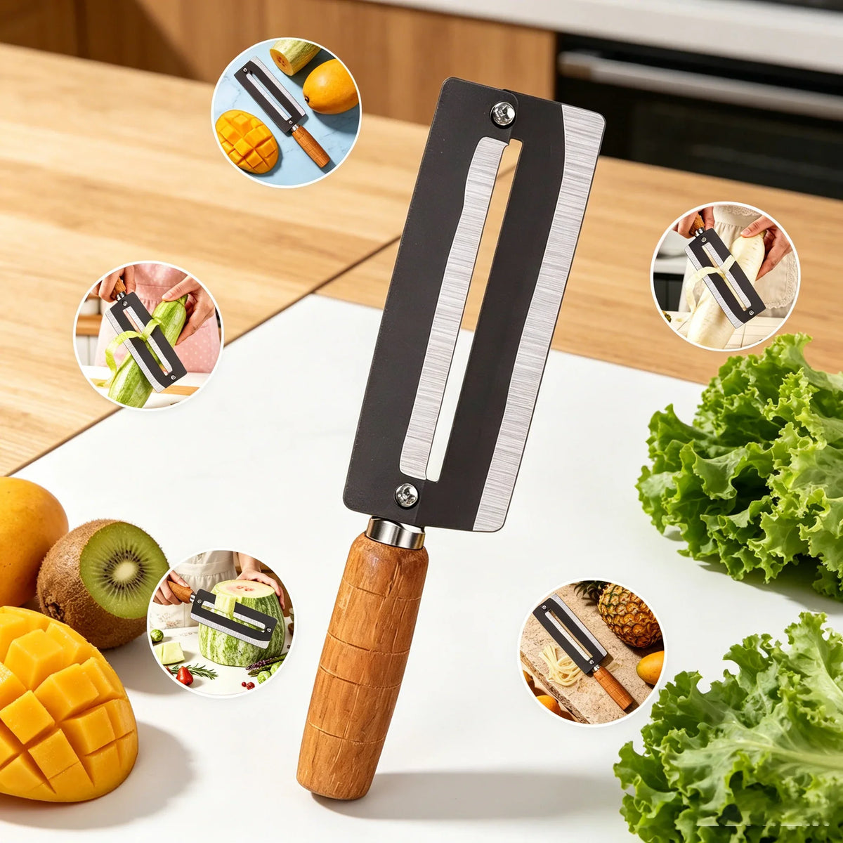 5-Piece Stainless Steel Vegetable Fruit Peeler Set | Kitchen