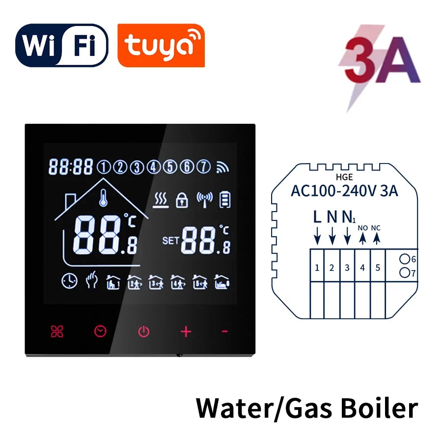 Tuya WiFi Smart Thermostat – Floor Heating & Gas Controller