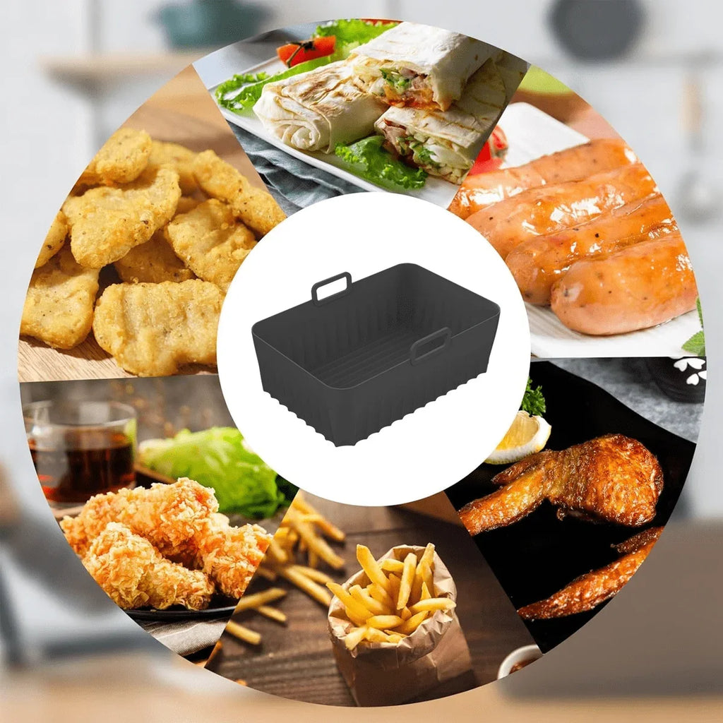 Leeseph Air Fryer Silicone Liners Reusable Non-stick Pot Oven Liner