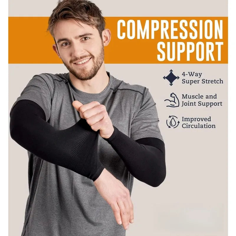 UPF 50+ Cooling Sun Arm Sleeves Set of 3 – Cycling & Running