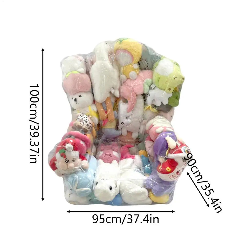 Bean Bag Stuffed Animal Storage Plush Toys Organizer Chair Kids Large