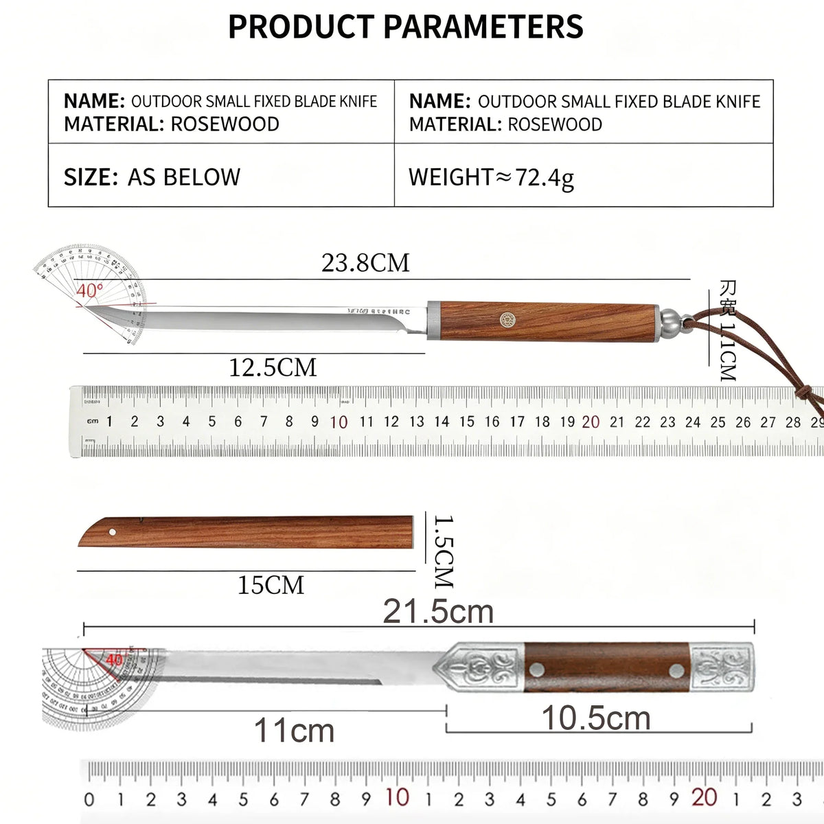 M390 Carbon Steel Boning Knife Set with Wood Handle | 1-3 Pc