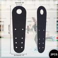 PU Leather Roller Skate Toe Guards – 1 Pair Black