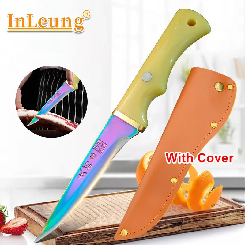 InLeung Stainless Steel Boning Knife – Forged Chef Kitchen Knife