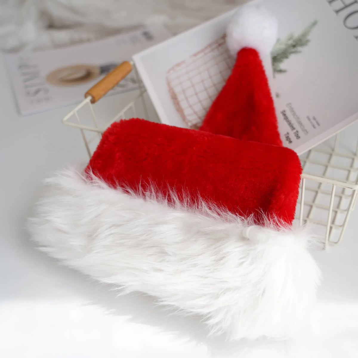 Christmas Hats Kids Short Long Fleece Adult Styles Non-woven Festival