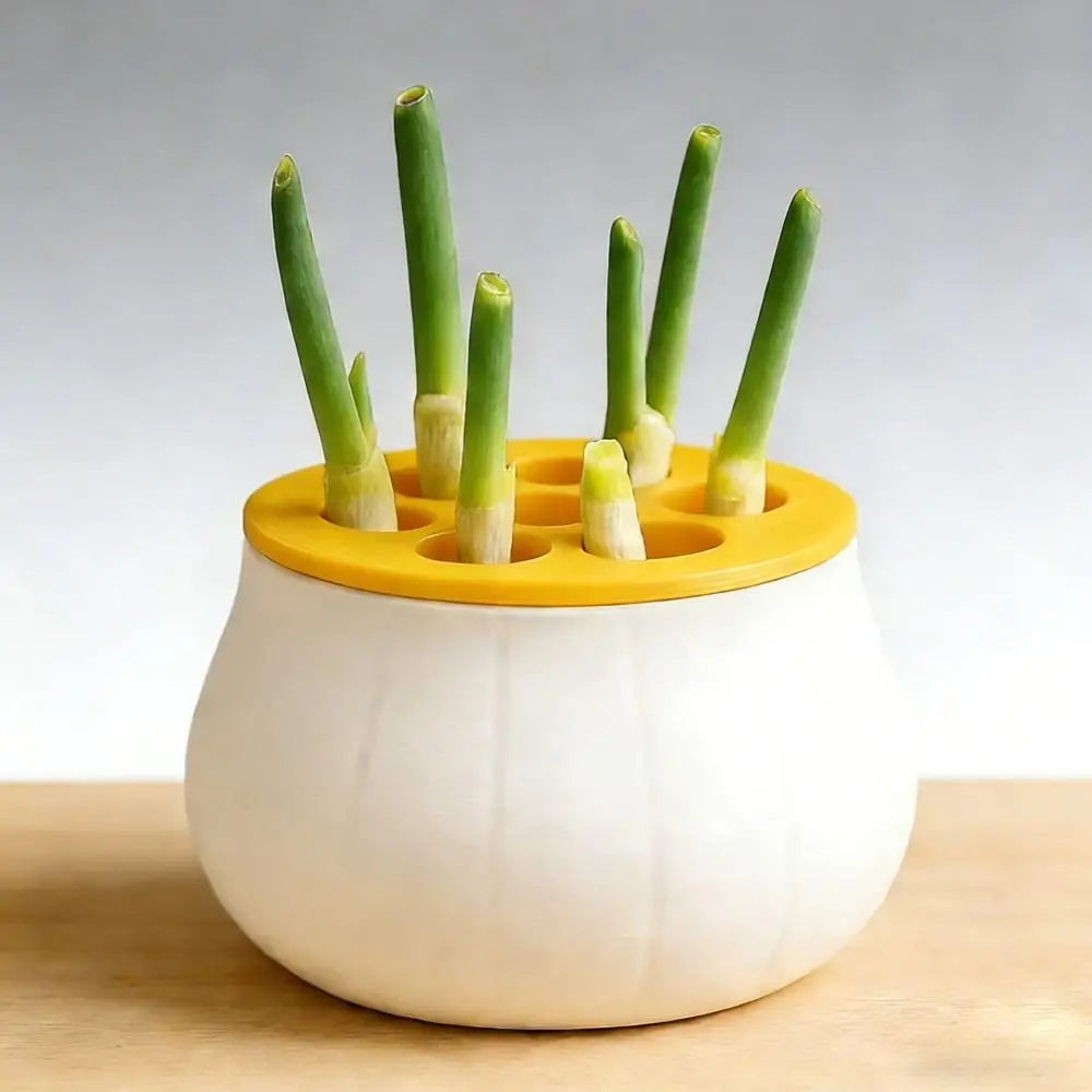 Vertical Hydroponic Green Onion Planter | 7-Hole Space-Saving