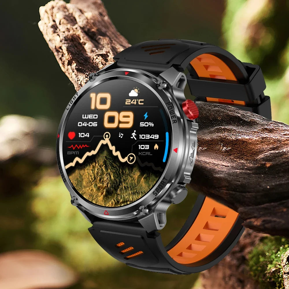HT45 GPS Smart Watch – 1100mAh, IP68, 100+ Sports Modes, HD Screen