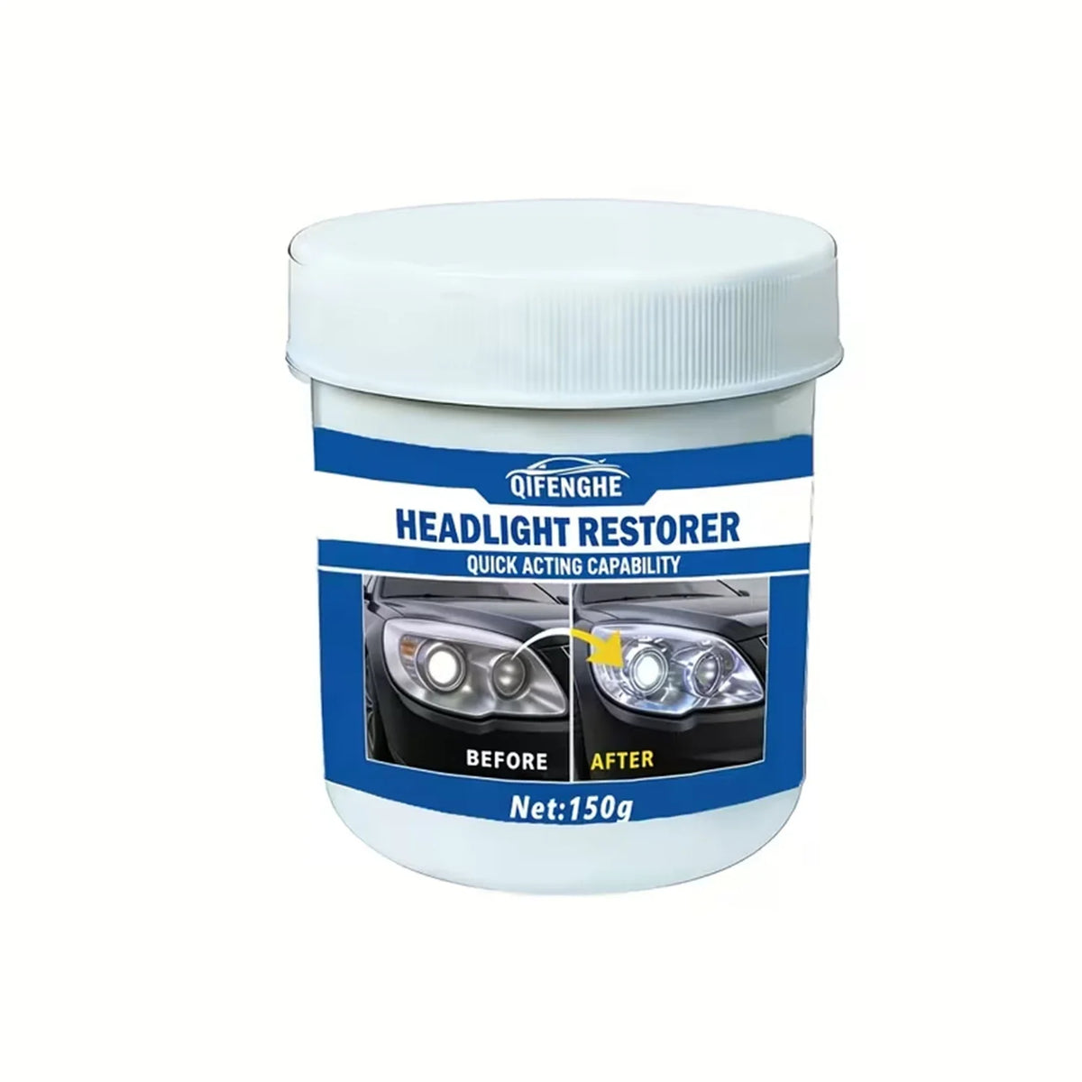 Car Headlight Restoration Paste – Crystal Coating & Clarity Polish