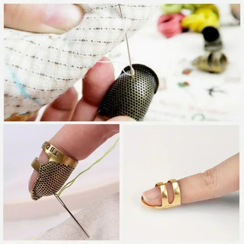 Finger Protector Vintage Gold Needle Thimble Metal Sewing Accessories