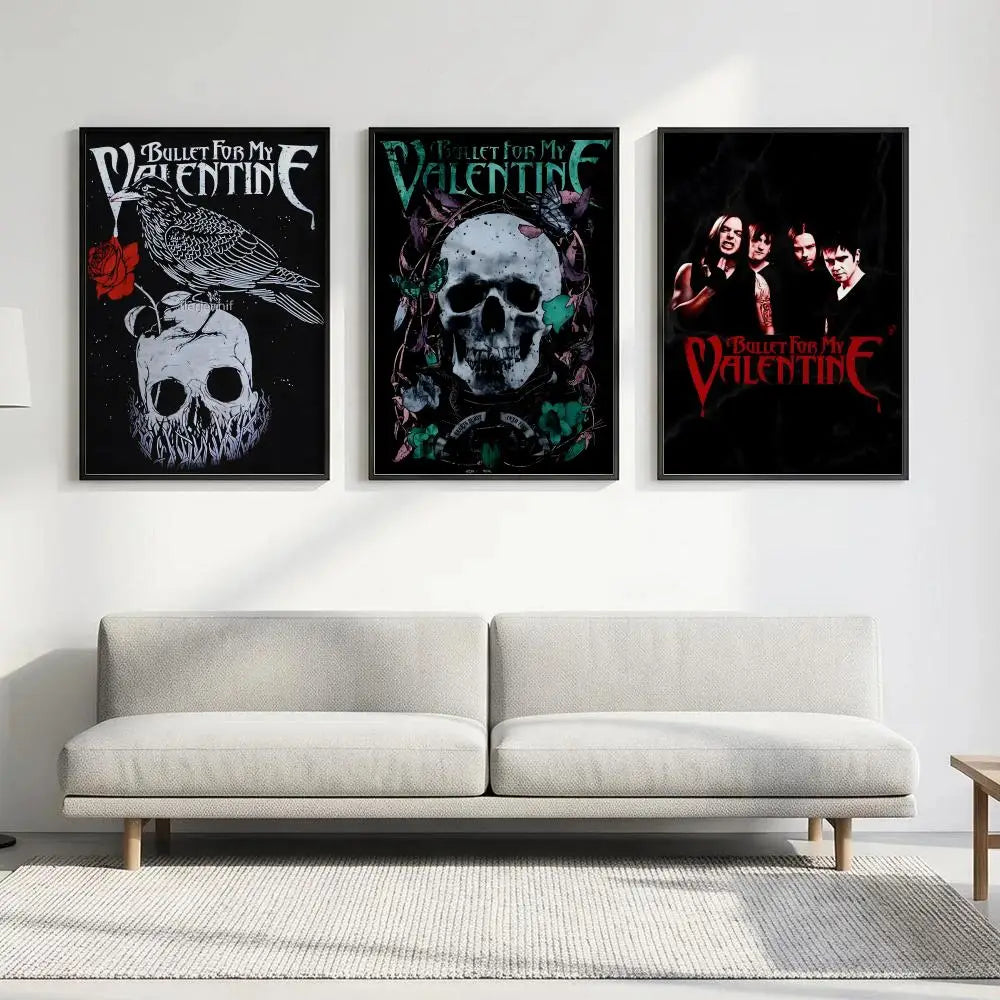 HD Music Band Wall Poster – Waterproof Sticky Art Home Decor