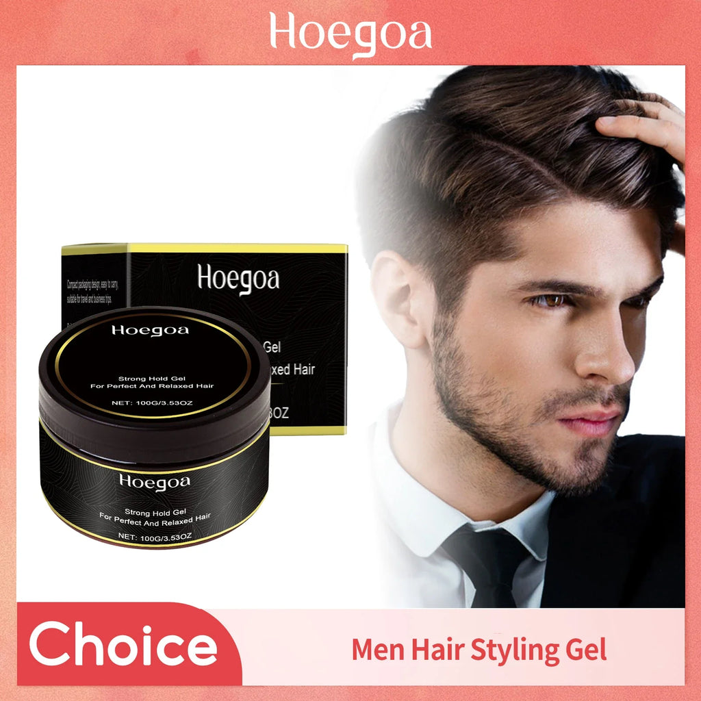 HOEGOA Men's Hair Clay Wax – Strong Hold Pomade 100g