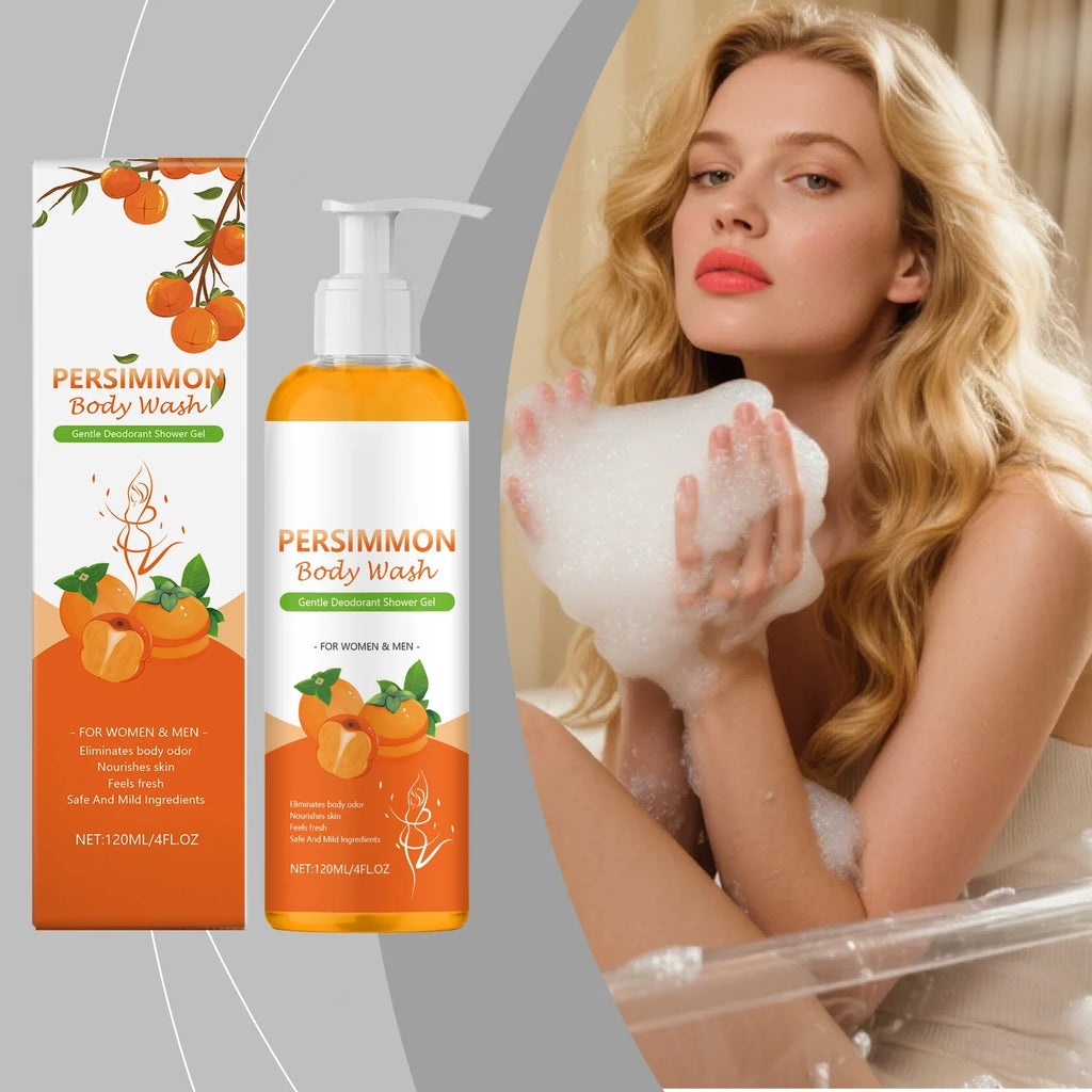 Persimmon Exfoliating Shower Gel – Deep Clean & Moisturizing Body Wash