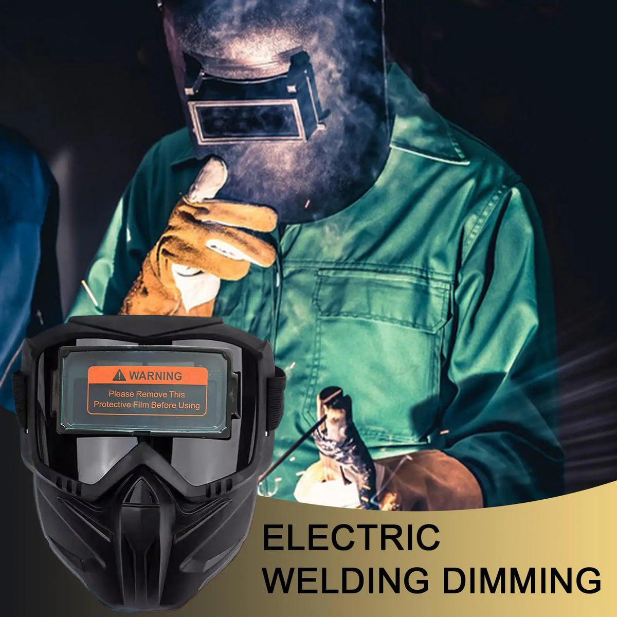 Auto Darkening Welding Helmet | Large View Antiglare Face Shield