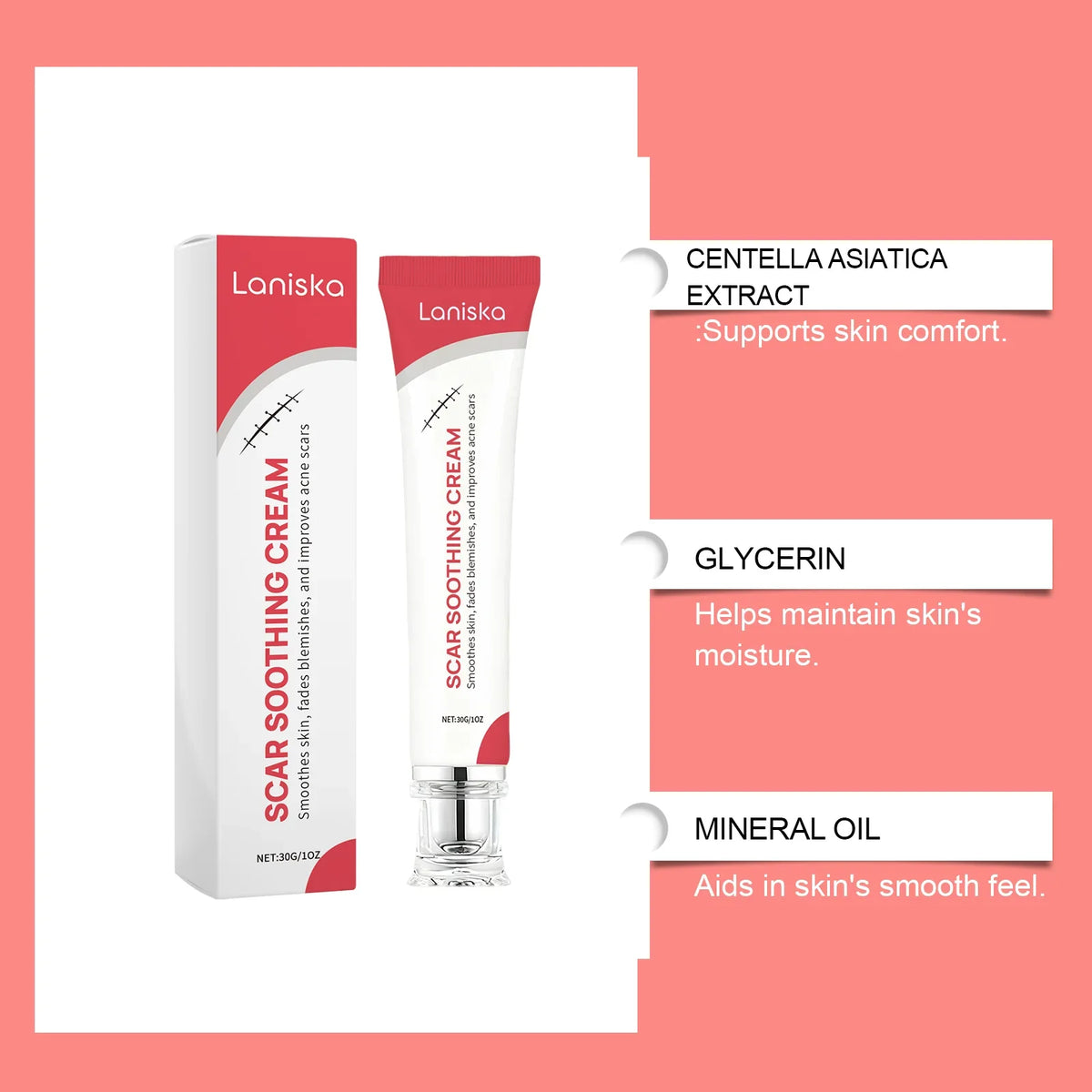 Laniska Gentle Nourishing Moisturizing Body Cream 30g