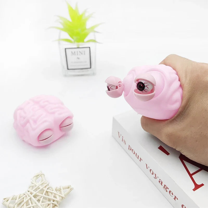 Anti Stress Flippy Brain Squishy Eye Popping Squeeze Fidget Toy Cool