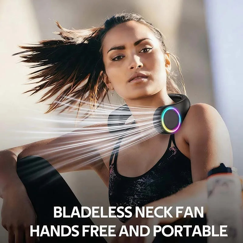 Portable Neck Fan 360° Cooling | 4000mAh USB Rechargeable