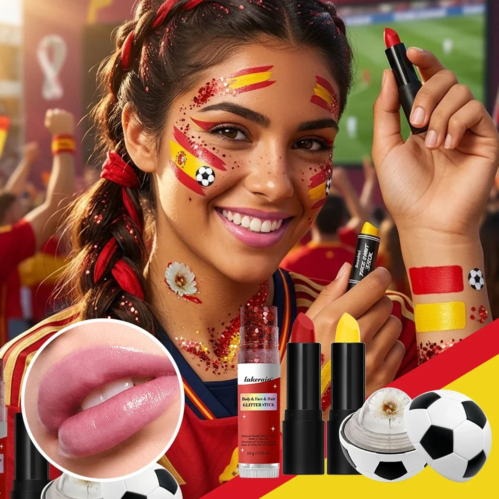 Face Paint & Glitter Stick Set – High Pigment Sport & Festival