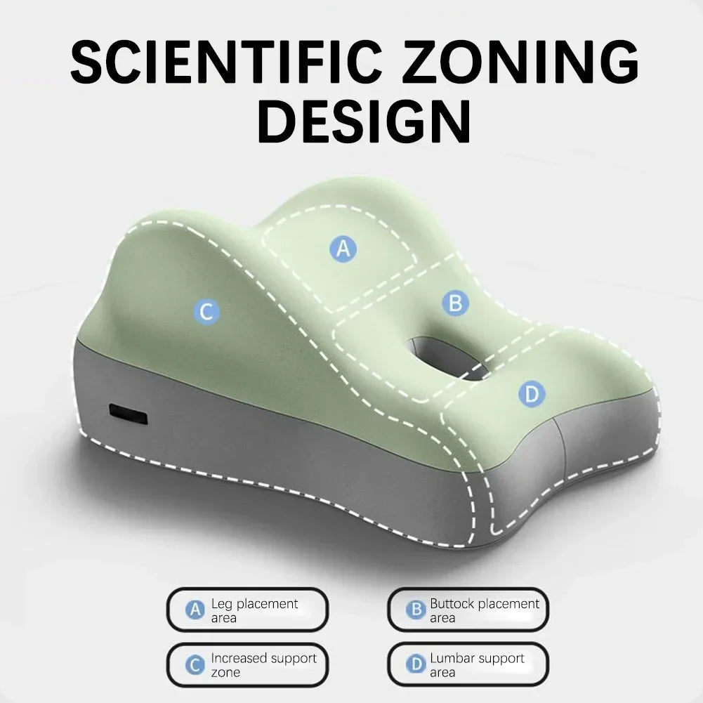 Memory Foam Lumbar Cushion | Ergonomic Back Support Pillow