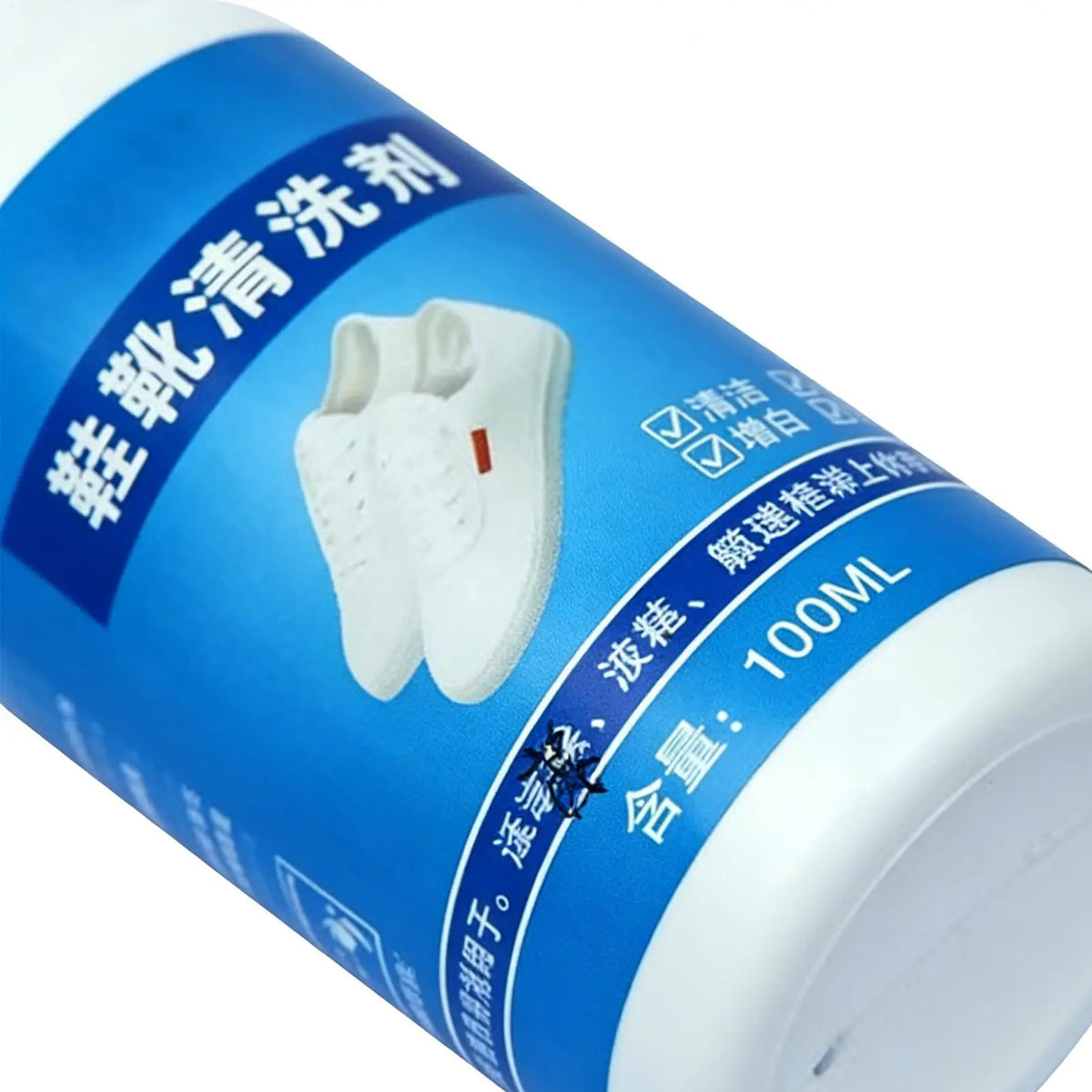 White Shoe Cleaner Foam Spray 100ml – No-Wash Sneaker Care