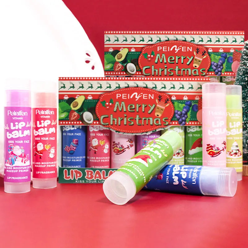 PEINIFEN 6-Pack Fruit Lip Balm Set – Moisturizing & Long-Lasting