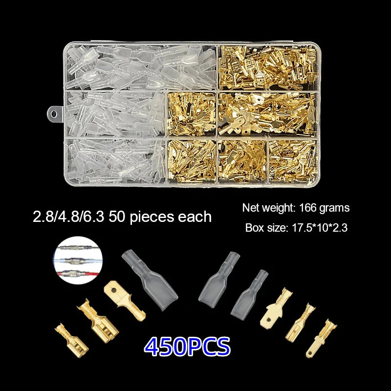 Cold Press Terminal Blocks Male & Female Connectors 2.8/4.8/6.3mm