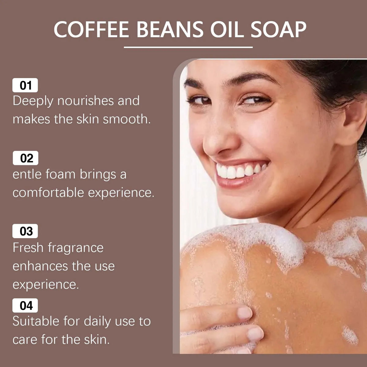 OceAura Coffee Essential Oil Soap – Moisturizing Bar for Skin