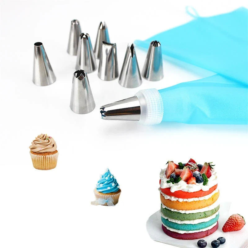 78-Piece Cake Decorating Set – Piping Bags, Tips & Nozzles