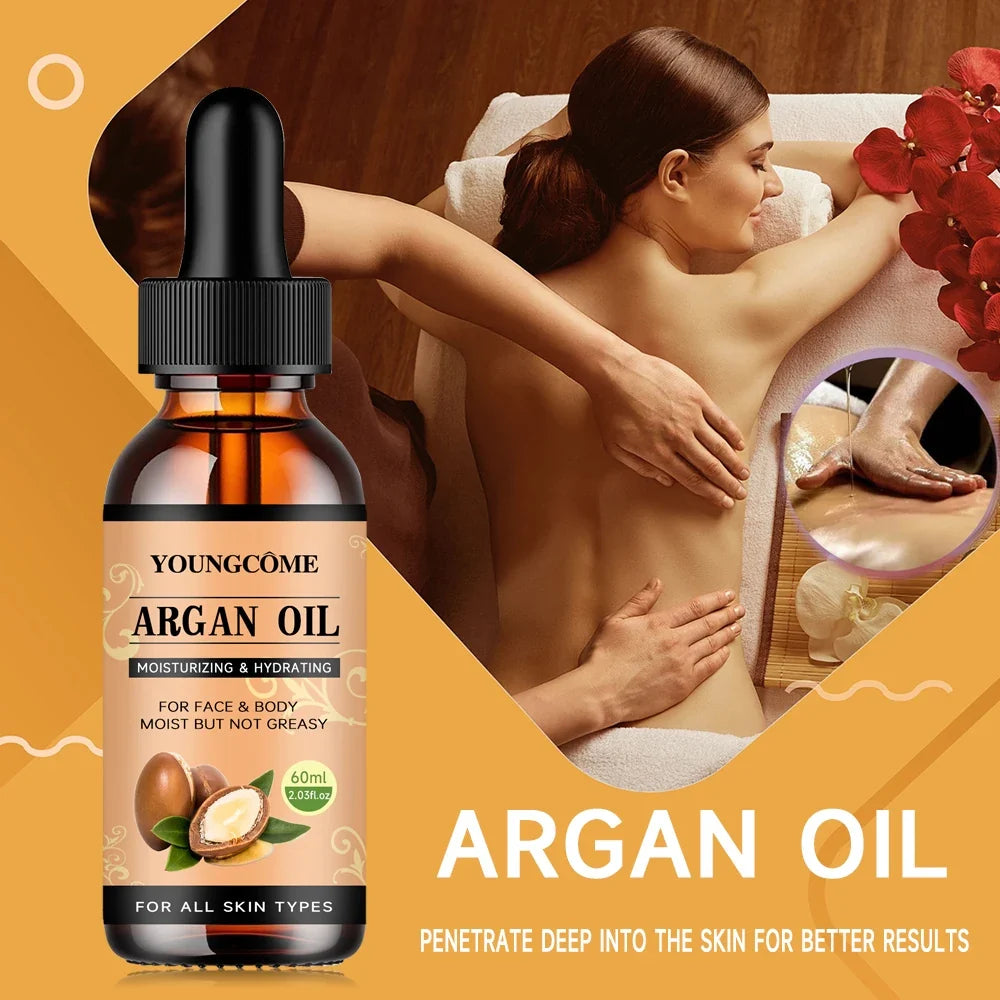 Moroccan Argan Oil Hair Serum – Frizz, Shine & Split Ends