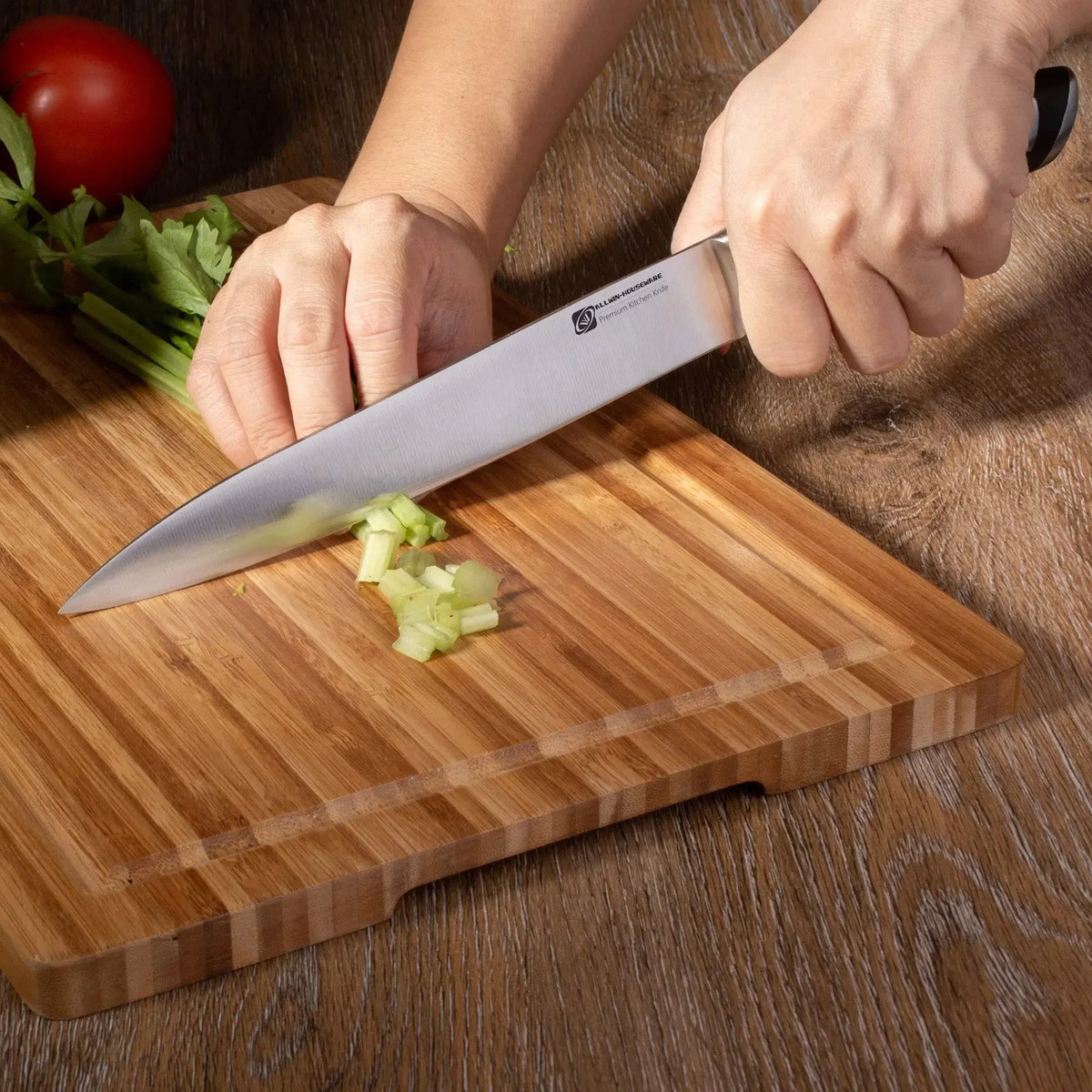 6-Piece Chef Knife Set with Wooden Block | Carbon Steel