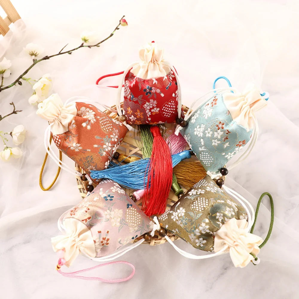 2025 Sachet Mugwort Bag Cloth Brocade Embroidery Car Hanging Purse