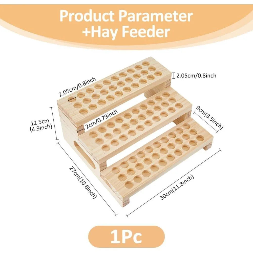 90-Slot Wooden Lipstick Holder | 3-Tier Display Organizer Rack
