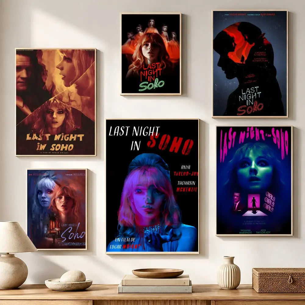 Last Night in Soho Movie Poster Waterproof PVC Wall Sticker