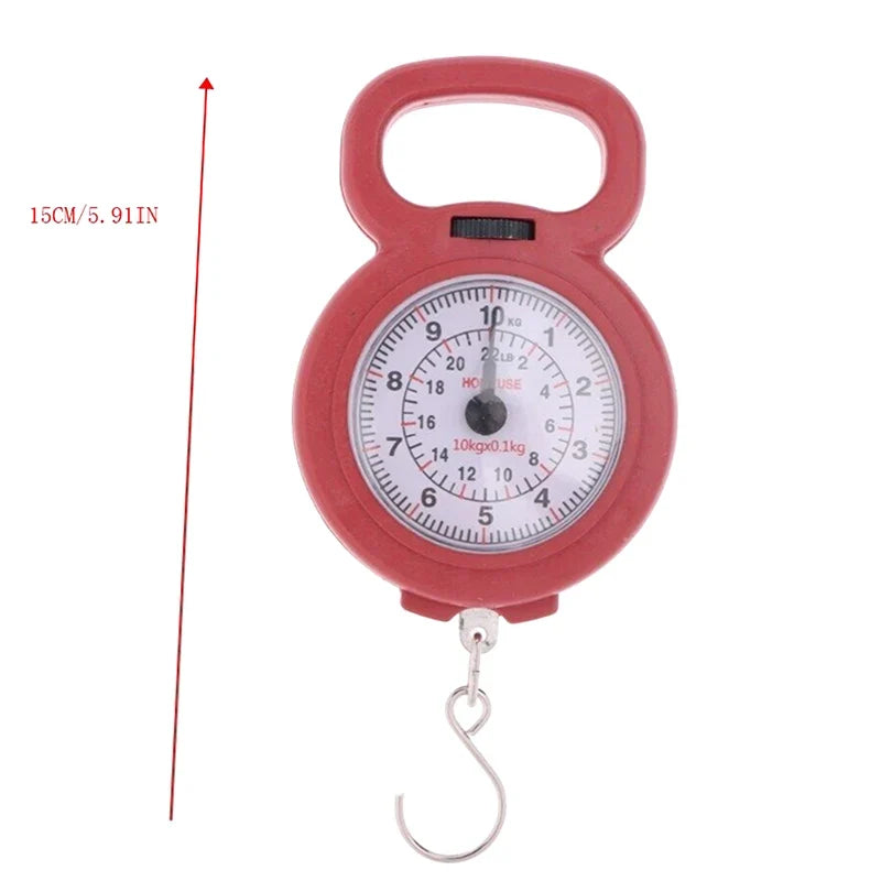Mini Spring Hanging Scale 10kg – Portable Hook Scale
