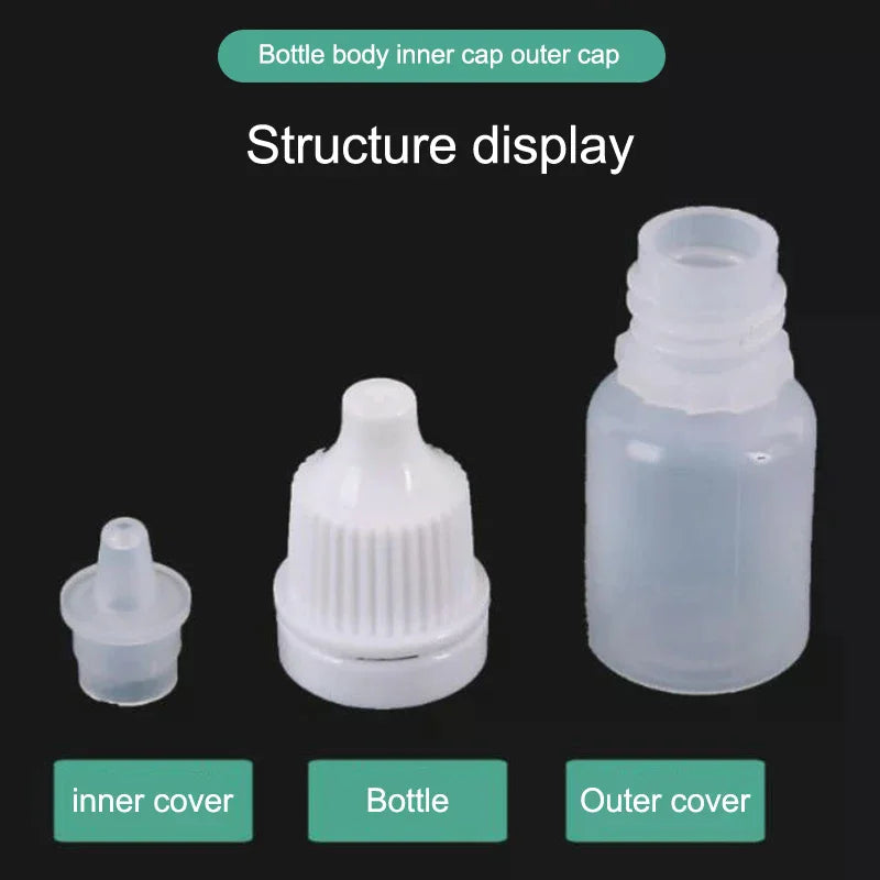 5-Pack Squeezable Dropper Bottles | Refillable Plastic 3–100ml