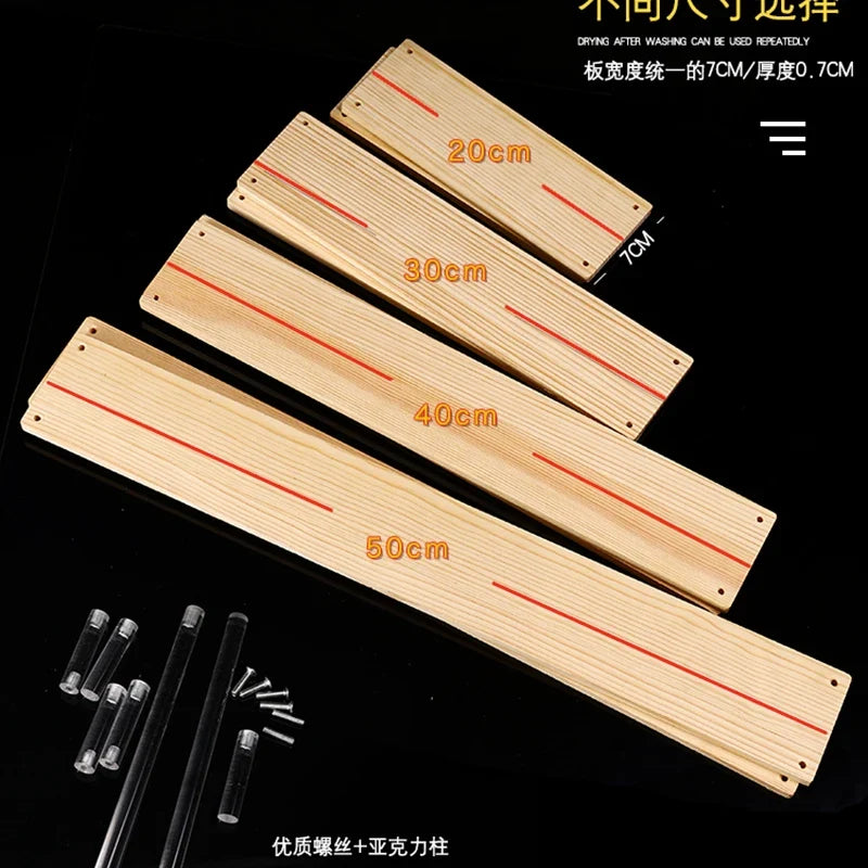 Wooden Multi-Layer Step Display Stand for Figures & Blind Box