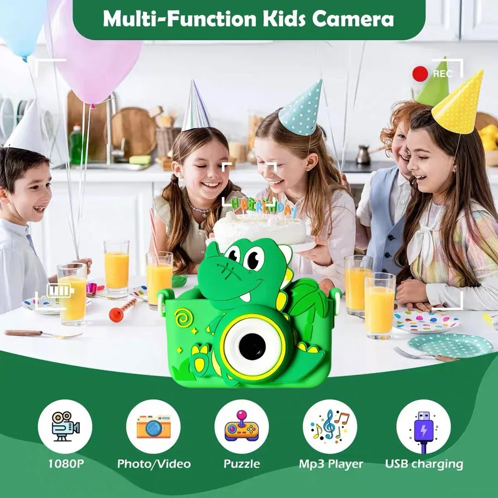 Kids Dual Lens 1080P HD Digital Camera + 128GB | Boys & Girls
