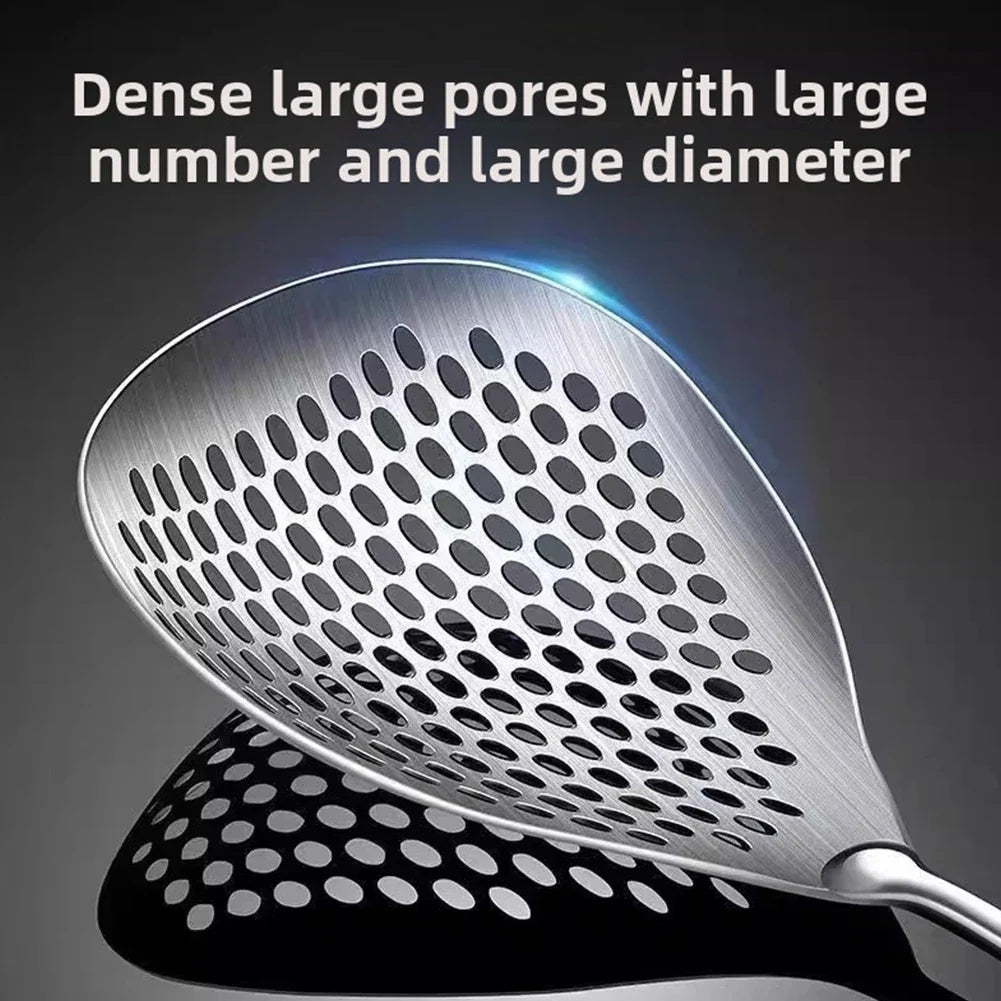 Large Stainless Steel Skimmer Strainer Spoon | Dumpling & Fry