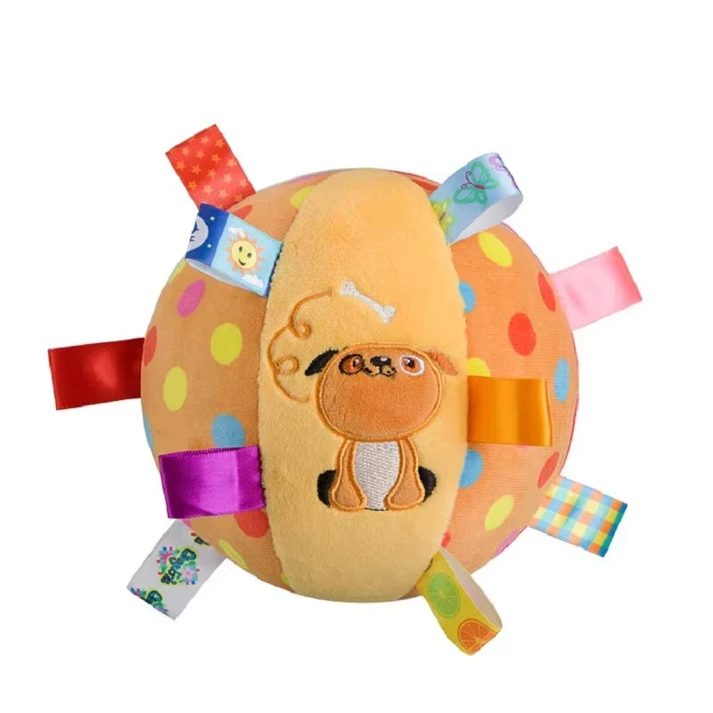 Interactive Plush Dog Toy Ball with Bells – Chew & Fetch Toy