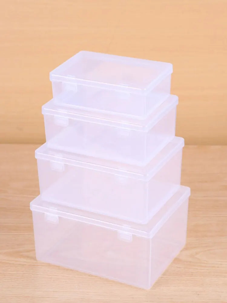 Transparent PP Dual Fastened Display Box Jewelry Container Art DIY