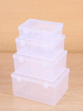 Transparent PP Dual Fastened Display Box Jewelry Container Art DIY