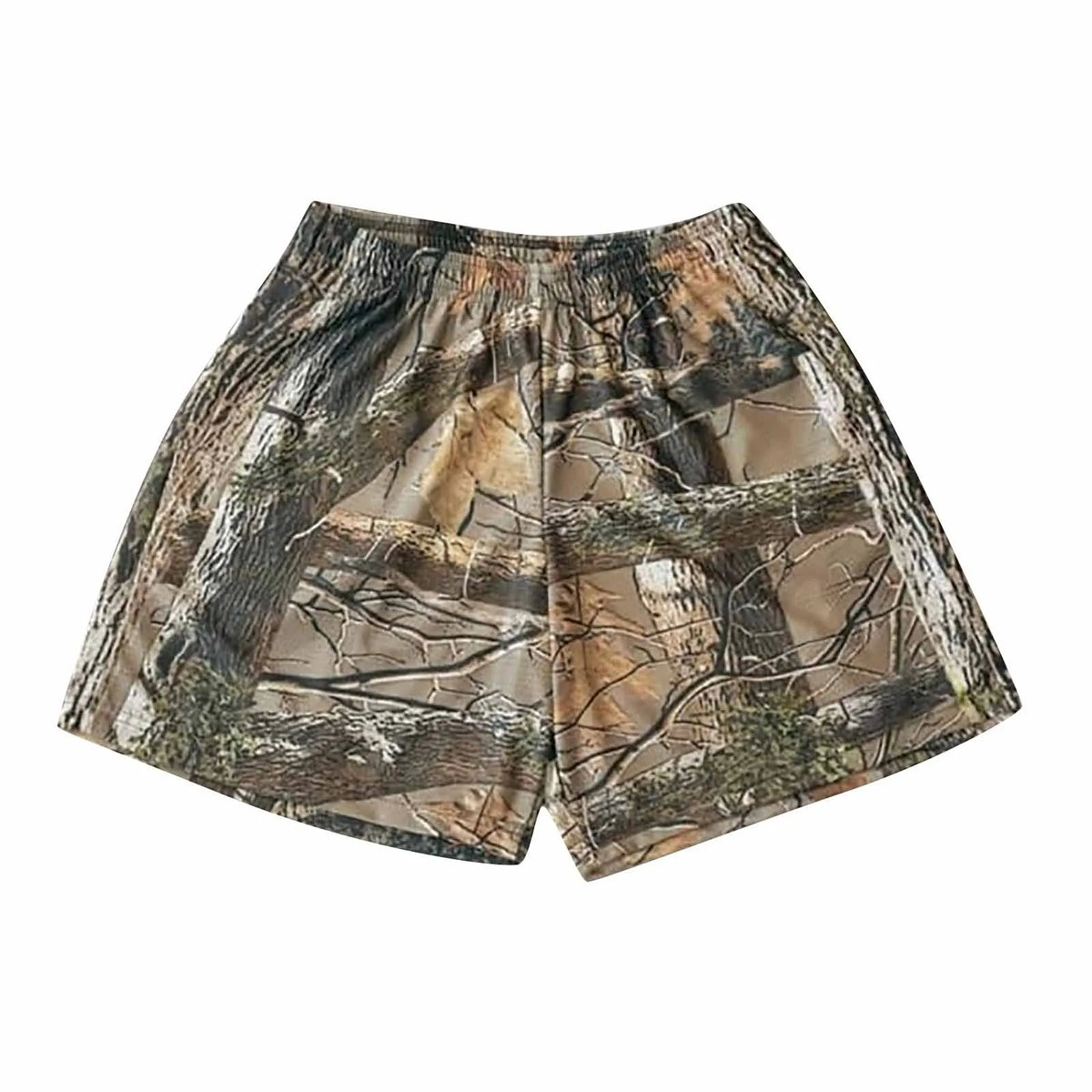 Tree Trunk Print Beach Shorts | Unisex Oversized Casual Trunks